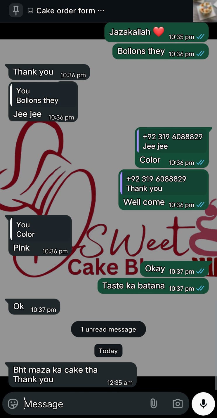 SweetCakeBloom Customer Review